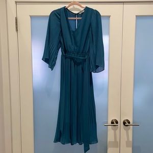 Baltic Born Ocean Blue Pleated MIDI Dress
